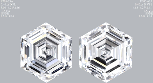 0.4 carat D-FL Natūralus Hexagonal Deimantas (1)