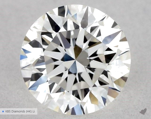 0.5 carat G-VVS2 Excellent cut Natūralus Round Deimantas (1)