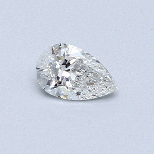 0.3 carat F-SI2 Natūralus Pear Deimantas (1)