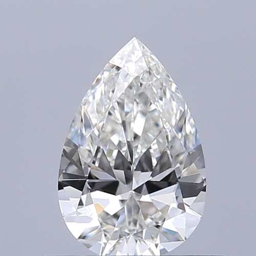 0.5 carat G-VS2 Natūralus Pear Deimantas (1)