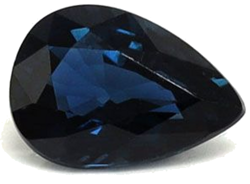 0.91 carat BLUE Pear Safyras (1)