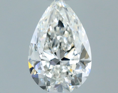 0.7 carat G-VS2 Natūralus Pear Deimantas (1)