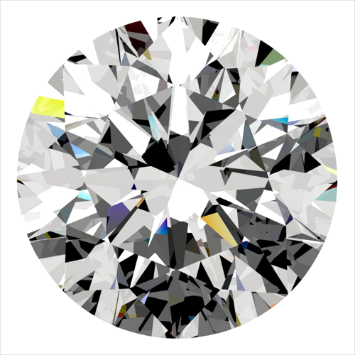 0.35 carat F-VVS2 Excellent cut Natūralus Round Deimantas (1)