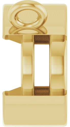 Pakabukas „Half-Bezel Solitaire“ 14k yellow gold Oval 9mm x 7mm (3)