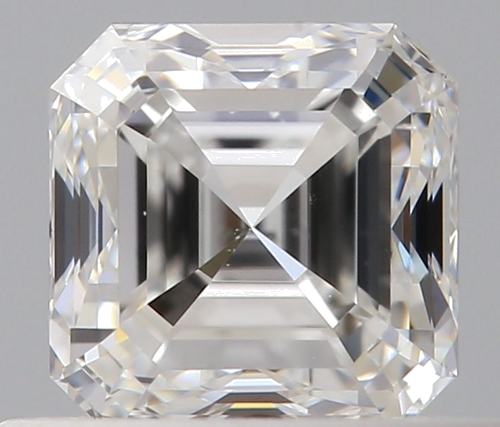 0.5 carat E-SI1 Natūralus Asscher Deimantas (1)