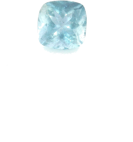0.54 carat BLUE Cushion Aquamarine (1)