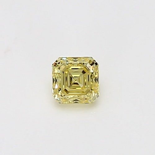 0.27 carat Yellow-VVS1 Natūralus Asscher Deimantas (1)