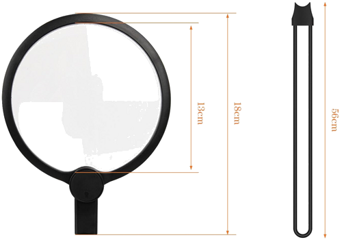 Лупа с ръце и изтегляем леща с LED осветление 2x (2)