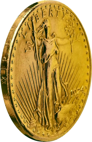 20 ASV dolāru zelta monēta - Svētais Gaudens / Dubultais Ērglis (1907-1933), (3)