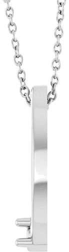 Pakabukas „Family Circle“ 585 Baltojo Aukso Round 3mm (3)