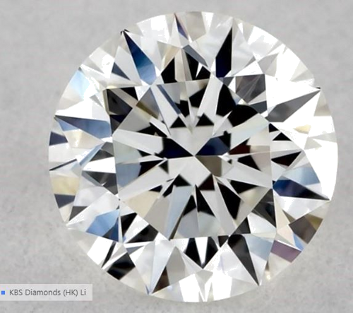 0.54 carat H-VVS2 Excellent cut Natūralus Round Deimantas (1)