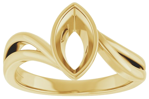 Sužadėtuvių Žiedas „Bezel-Set“ 14k yellow gold Marquise 9.5mm x 5mm (3)
