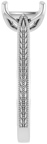 Sužadėtuvių Žiedas „Solitaire“ 585 Baltojo Aukso Oval 10mm x 8mm (4)