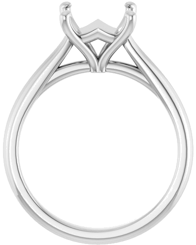 Sužadėtuvių Žiedas „Solitaire“ 585 Baltojo Aukso Square 7mm (2)