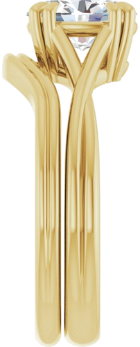 Sužadėtuvių Žiedas „Solitaire“ 417 Geltonojo Aukso Oval 8mm x 6mm (9)