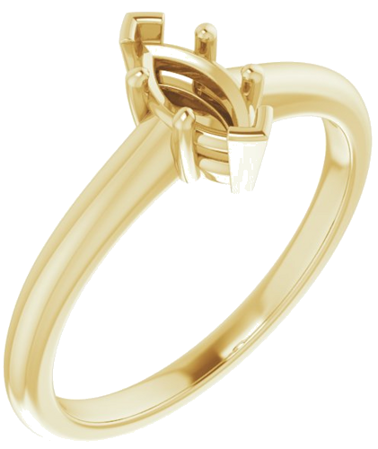 Sužadėtuvių Žiedas „V-End Prong“ 14k yellow gold Marquise 7mm x 3.5mm (1)