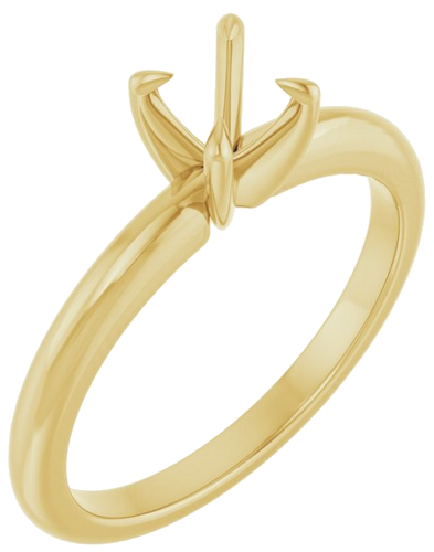 Sužadėtuvių Žiedas „Claw-Prong Solitaire“ 14k yellow gold Round 5.2mm (1)