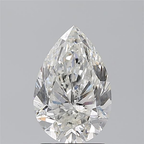 2.2 carat G-SI2 Natūralus Pear Deimantas (1)