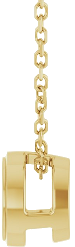 Pakabukas „Solitaire Bezel-Set“ 585 Geltonojo Aukso Round 5.2mm (3)