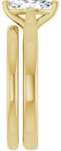 Sužadėtuvių Žiedas 14k yellow gold Marquise 8mm x 4mm (9)