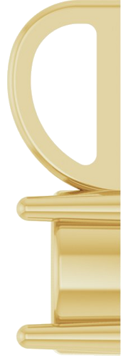 Pakabukas „Solitaire Charm“ 14k yellow gold Round 6mm (3)