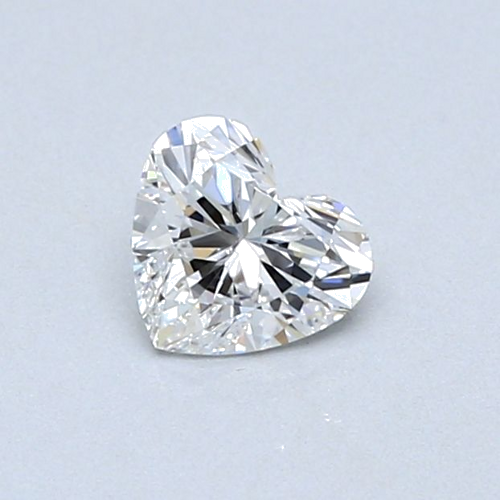 0.45 carat F-VVS2 Natūralus Heart Deimantas (1)