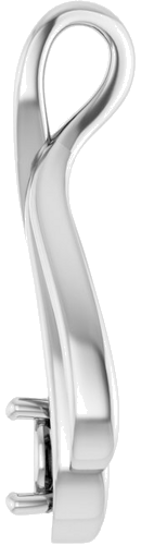 Pakabukas „Solitaire“ 925 Sidabro Round 5.2mm (3)