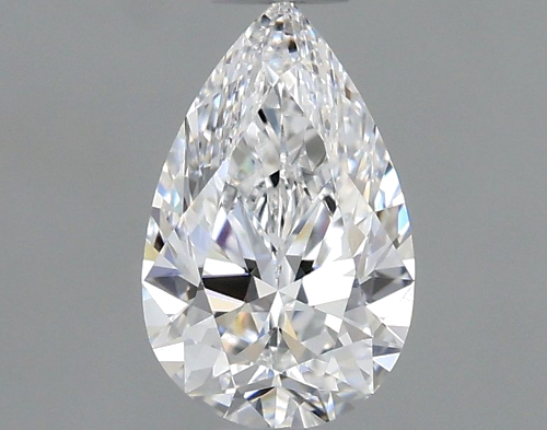 0.5 carat D-VVS1 Natūralus Pear Deimantas (1)