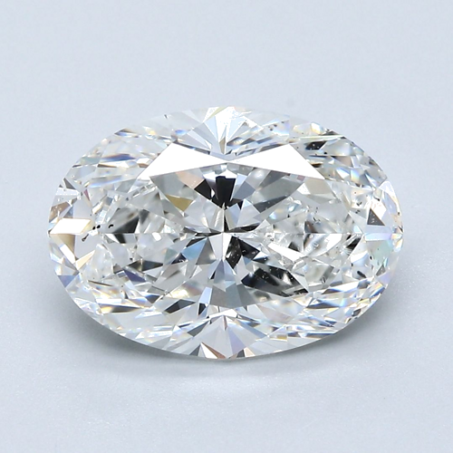 3.5 carat F-SI1 Natūralus Oval Deimantas (1)