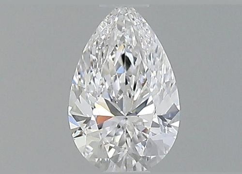 0.58 carat E-VVS2 Natūralus Pear Deimantas (1)