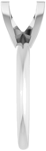 Sužadėtuvių Žiedas „Knife-Edge“ 14k white gold Square 7mm (4)