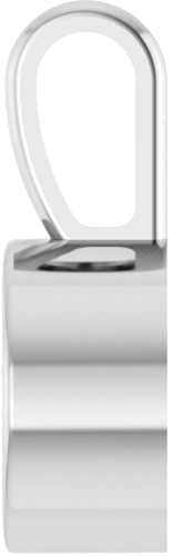 Pakabukas „Bezel-Set Solitaire“ 585 Baltojo Aukso Round 6.5mm (3)