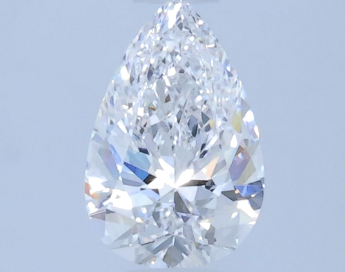 0.4 carat D-VVS2 Natūralus Pear Deimantas (1)