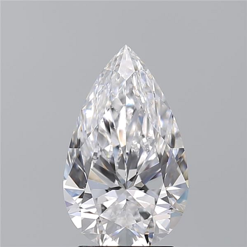 2.01 carat D-SI1 Natūralus Pear Deimantas (1)