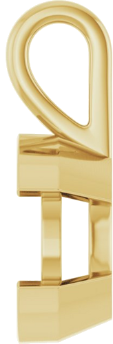 18K Yellow 12 mm Round Pendant Mounting (3)