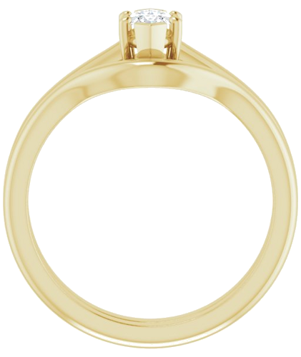 Sužadėtuvių Žiedas „V-End Prong“ 14k yellow gold Marquise 7mm x 3.5mm (7)