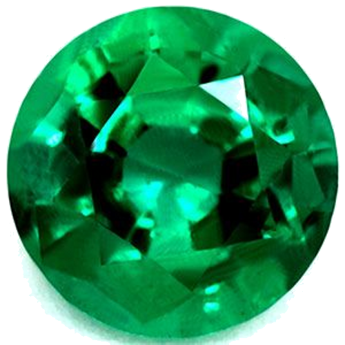 0.67 carat GREEN Round Smaragdas (1)