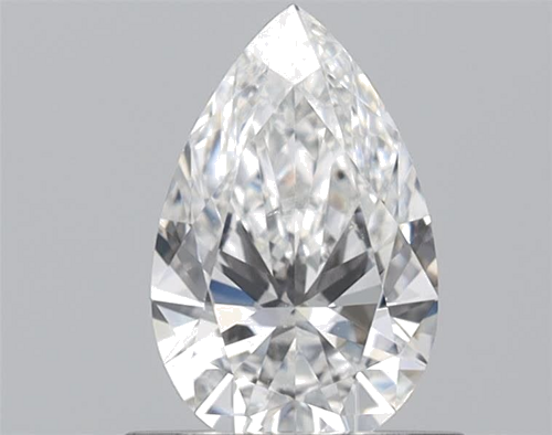 0.64 carat F-VS2 Natūralus Pear Deimantas (1)