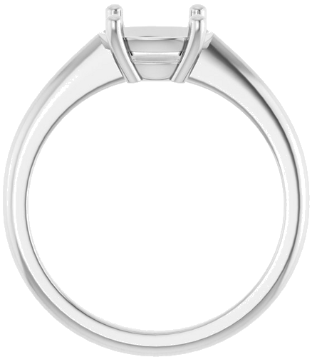 Sužadėtuvių Žiedas „Solitaire“ 950 Platinos Oval 8mm x 6mm (2)