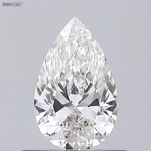 0.42 carat I-VVS1 Natūralus Pear Deimantas (1)