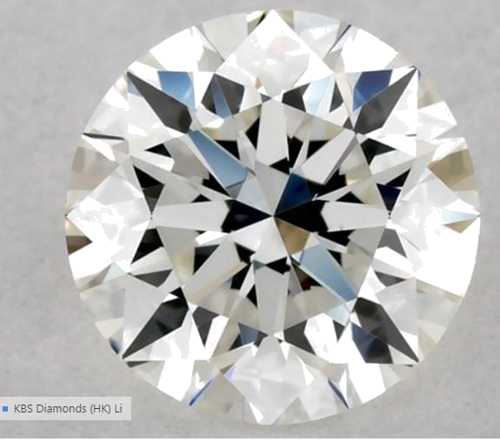 0.54 carat H-VVS2 Excellent cut Natūralus Round Deimantas (1)