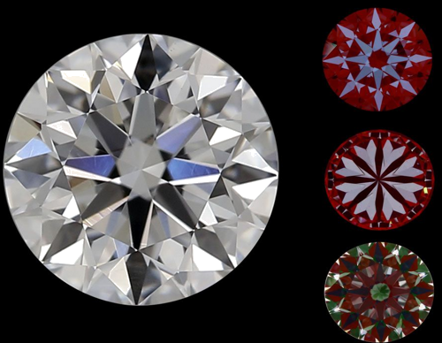 0.75 carat H-VS2 Excellent cut Natūralus Round Deimantas (1)