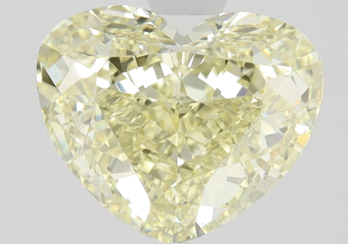 1.5 carat Fancy Yellow-VS1 Natūralus Heart Deimantas (1)