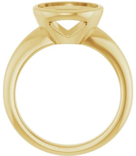Sužadėtuvių Žiedas „Bezel-Set Solitaire“ 14k yellow gold Round 10mm (2)