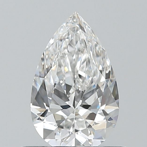 0.51 carat F-VVS1 Natūralus Pear Deimantas (1)