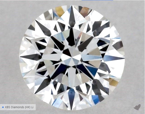 0.5 carat E-VS2 Excellent cut Natūralus Round Deimantas (1)