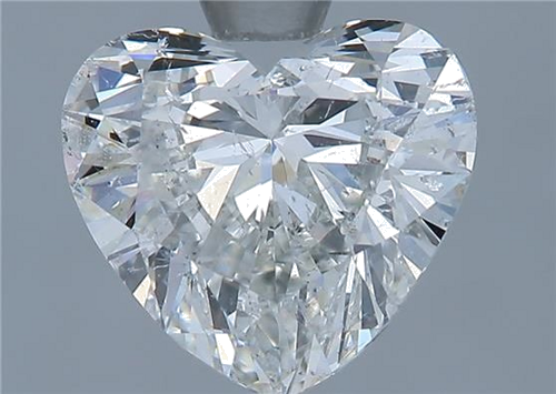 1.66 carat H-SI2 Natūralus Heart Deimantas (1)