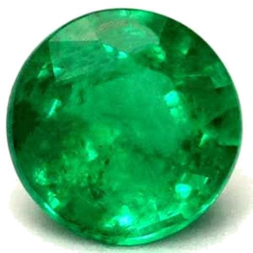 0.59 carat GREEN Round Smaragdas (1)