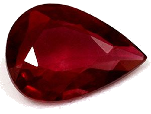 0.61 carat RED Pear Rubinas (1)