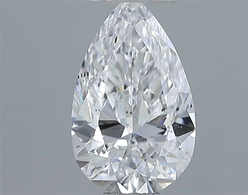 0.7 carat D-SI2 Natūralus Pear Deimantas (1)